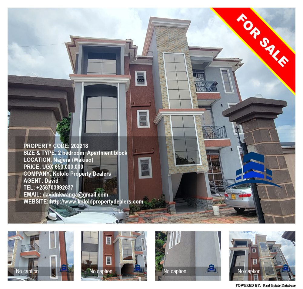 2 bedroom Apartment block  for sale in Najjera Wakiso Uganda, code: 202218