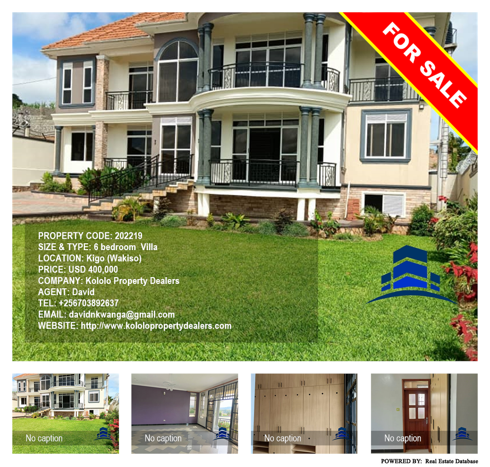 6 bedroom Villa  for sale in Kigo Wakiso Uganda, code: 202219