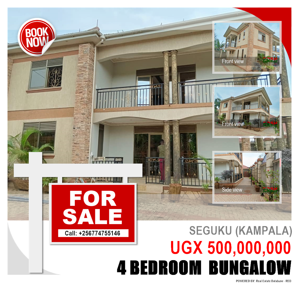 4 bedroom Bungalow  for sale in Seguku Kampala Uganda, code: 202261