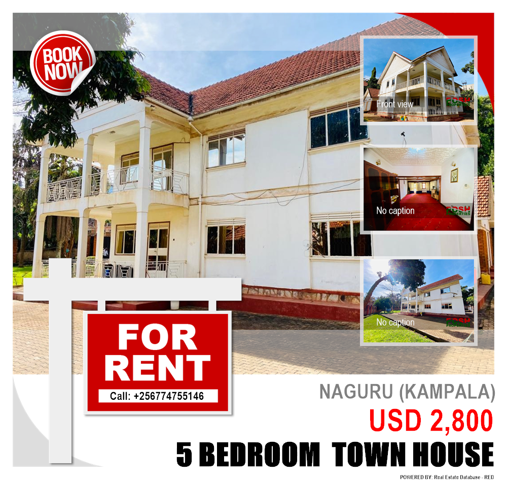 5 bedroom Town House  for rent in Naguru Kampala Uganda, code: 202266