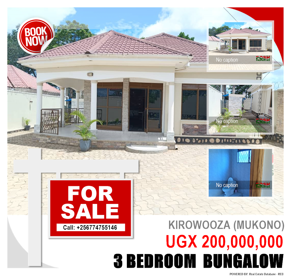 3 bedroom Bungalow  for sale in Kirowooza Mukono Uganda, code: 202269