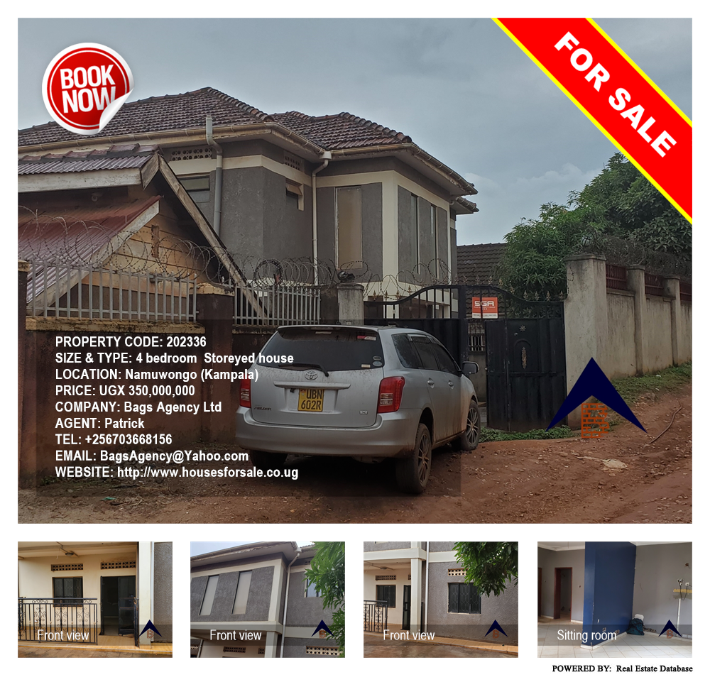 4 bedroom Storeyed house  for sale in Namuwongo Kampala Uganda, code: 202336