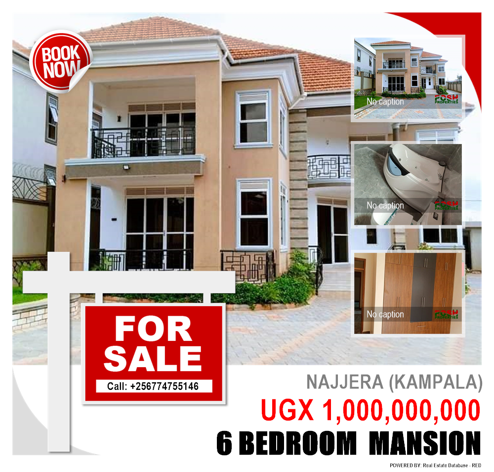 6 bedroom Mansion  for sale in Najjera Kampala Uganda, code: 202356