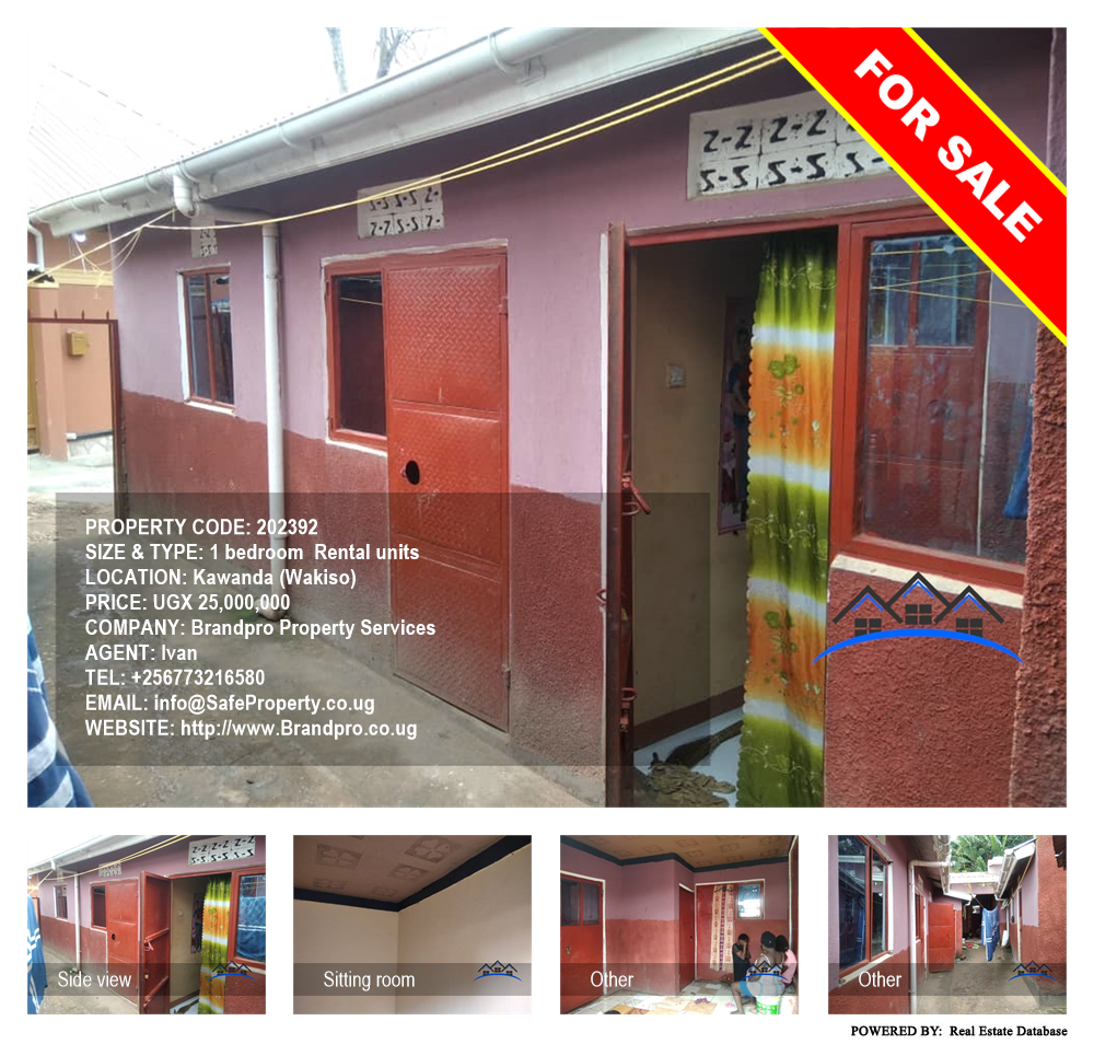 1 bedroom Rental units  for sale in Kawanda Wakiso Uganda, code: 202392
