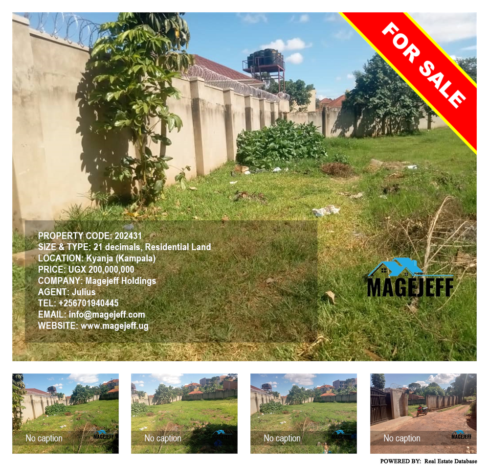 Residential Land  for sale in Kyanja Kampala Uganda, code: 202431