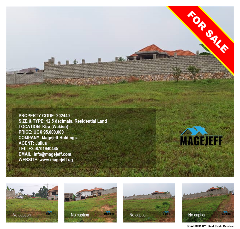 Residential Land  for sale in Kira Wakiso Uganda, code: 202440