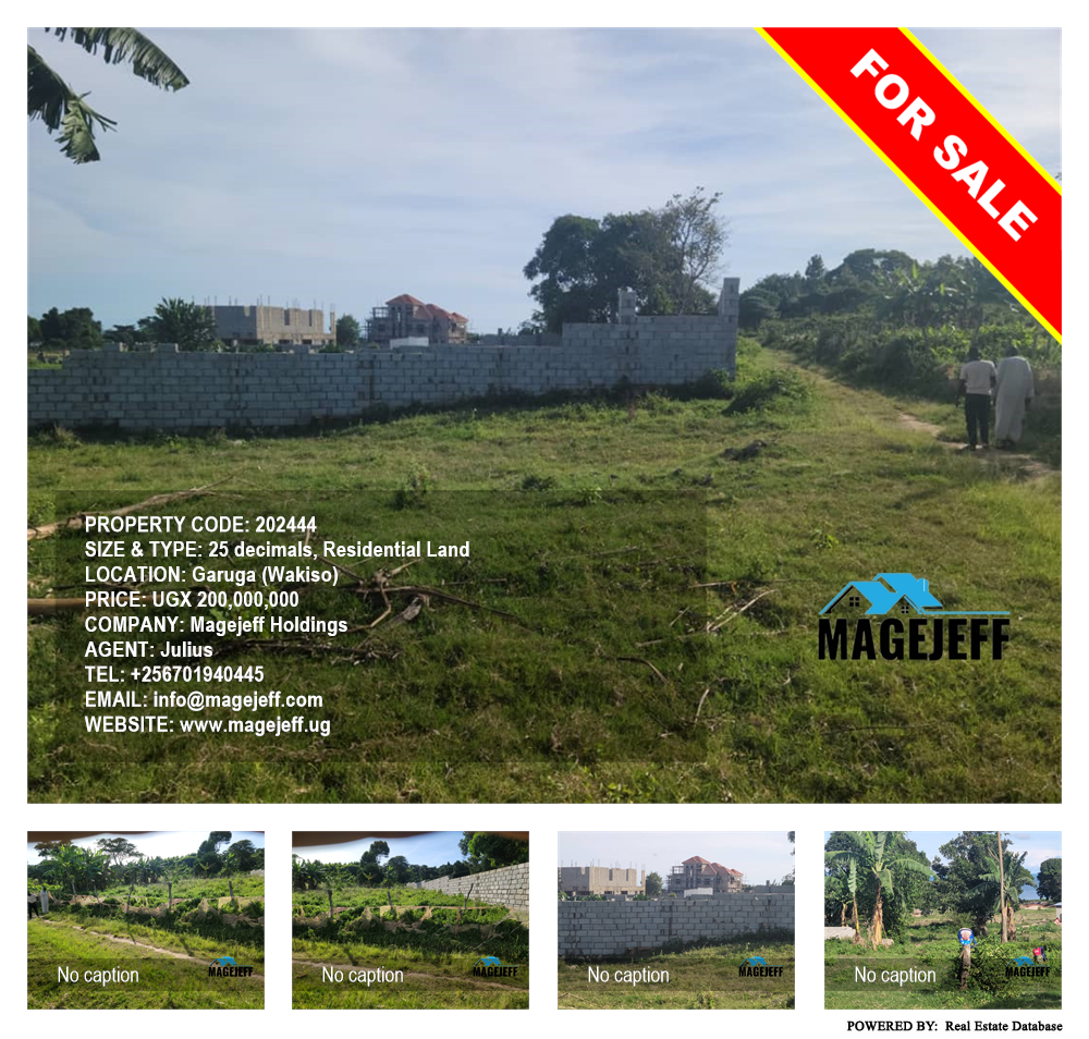 Residential Land  for sale in Garuga Wakiso Uganda, code: 202444