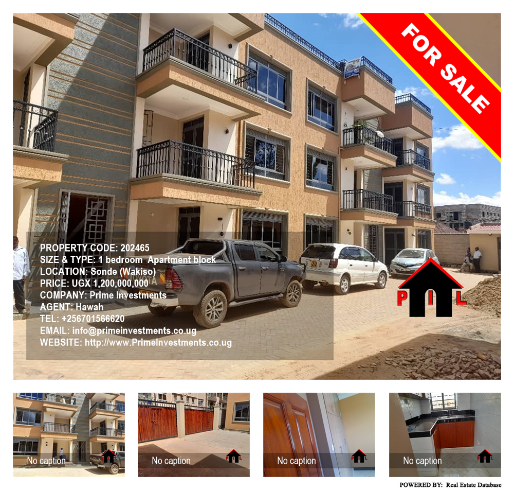 1 bedroom Apartment block  for sale in Sonde Wakiso Uganda, code: 202465
