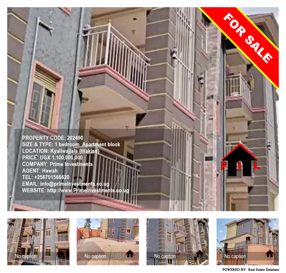 1 bedroom Apartment block  for sale in Kyaliwajjala Wakiso Uganda, code: 202490