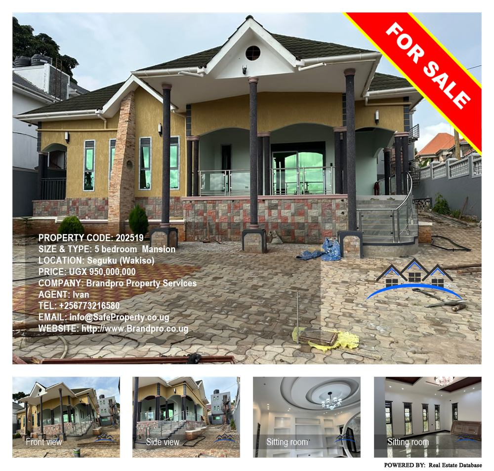 5 bedroom Mansion  for sale in Seguku Wakiso Uganda, code: 202519