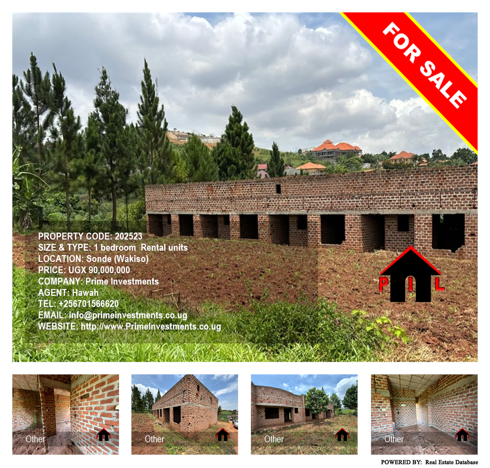 1 bedroom Rental units  for sale in Sonde Wakiso Uganda, code: 202523