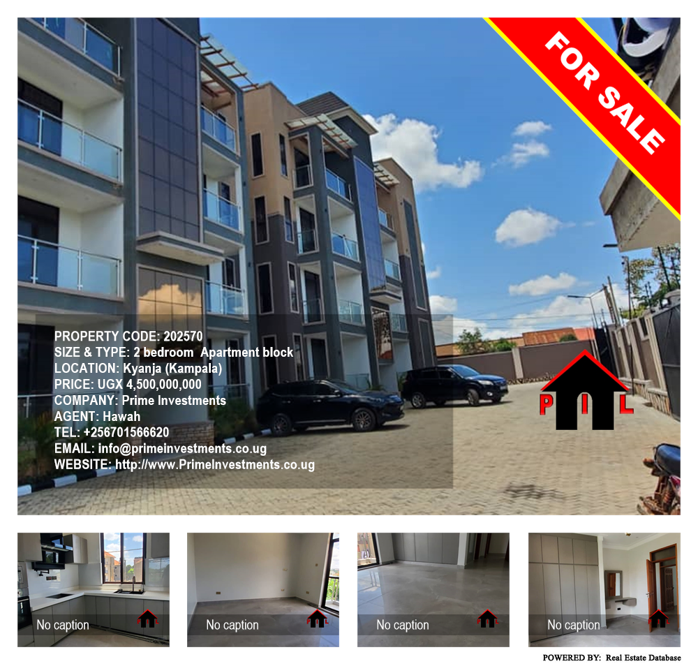 2 bedroom Apartment block  for sale in Kyanja Kampala Uganda, code: 202570