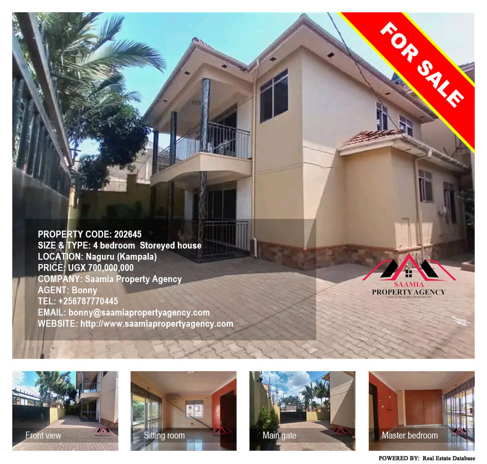 4 bedroom Storeyed house  for sale in Naguru Kampala Uganda, code: 202645