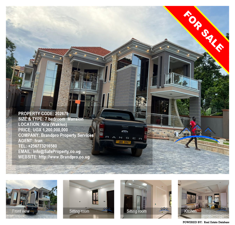 7 bedroom Mansion  for sale in Kira Wakiso Uganda, code: 202679
