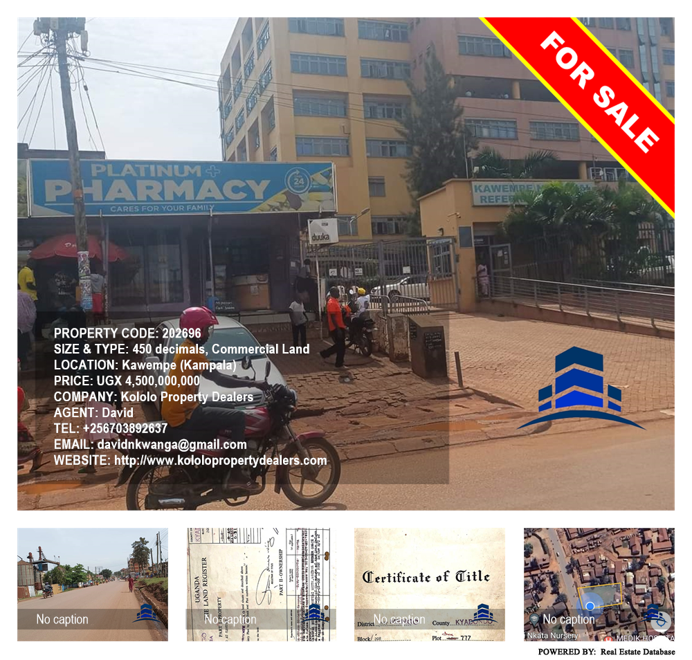 Commercial Land  for sale in Kawempe Kampala Uganda, code: 202696