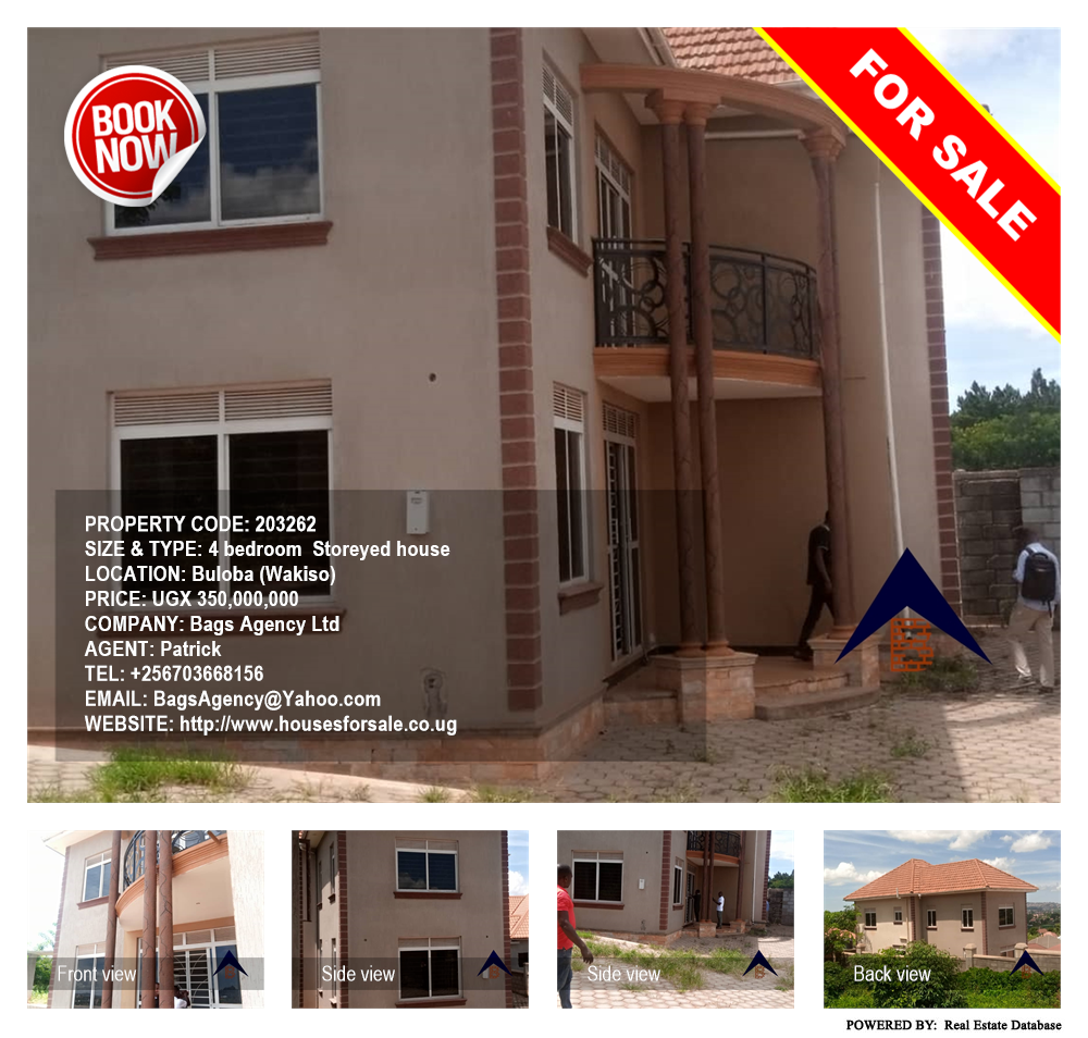 4 bedroom Storeyed house  for sale in Buloba Wakiso Uganda, code: 203262