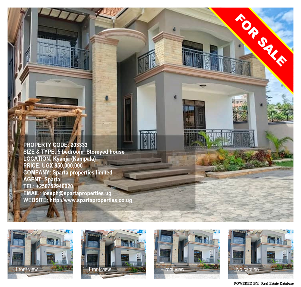 5 bedroom Storeyed house  for sale in Kyanja Kampala Uganda, code: 203333