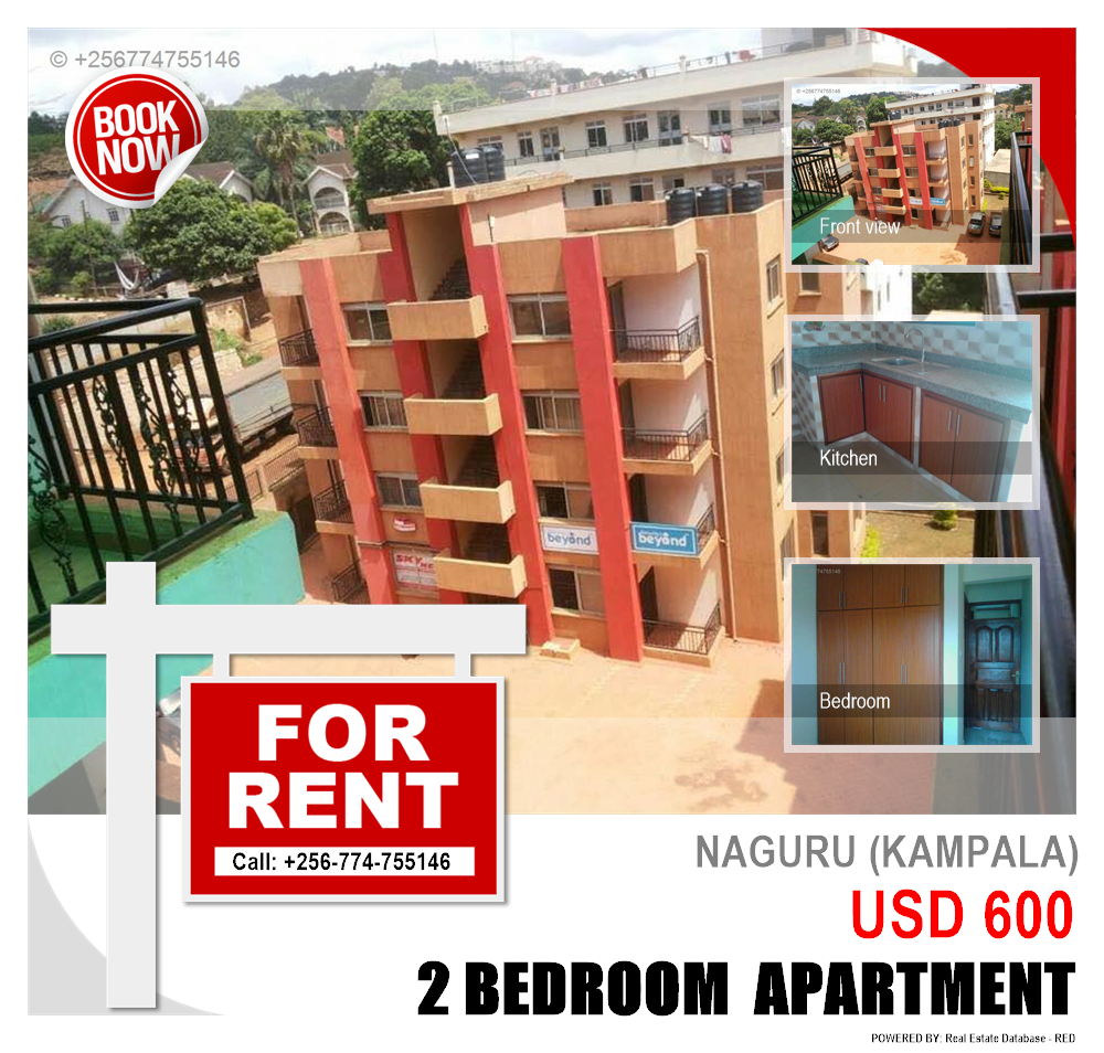 2 bedroom Apartment  for rent in Naguru Kampala Uganda, code: 20975