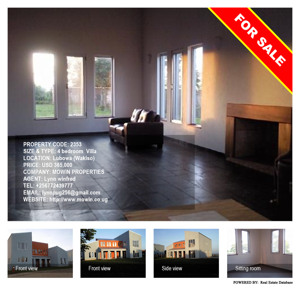 4 bedroom Villa  for sale in Lubowa Wakiso Uganda, code: 2353