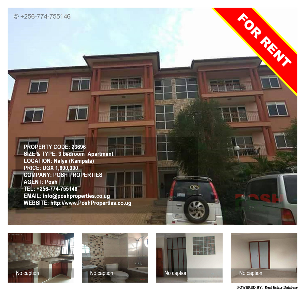 3 bedroom Apartment  for rent in Naalya Kampala Uganda, code: 23696
