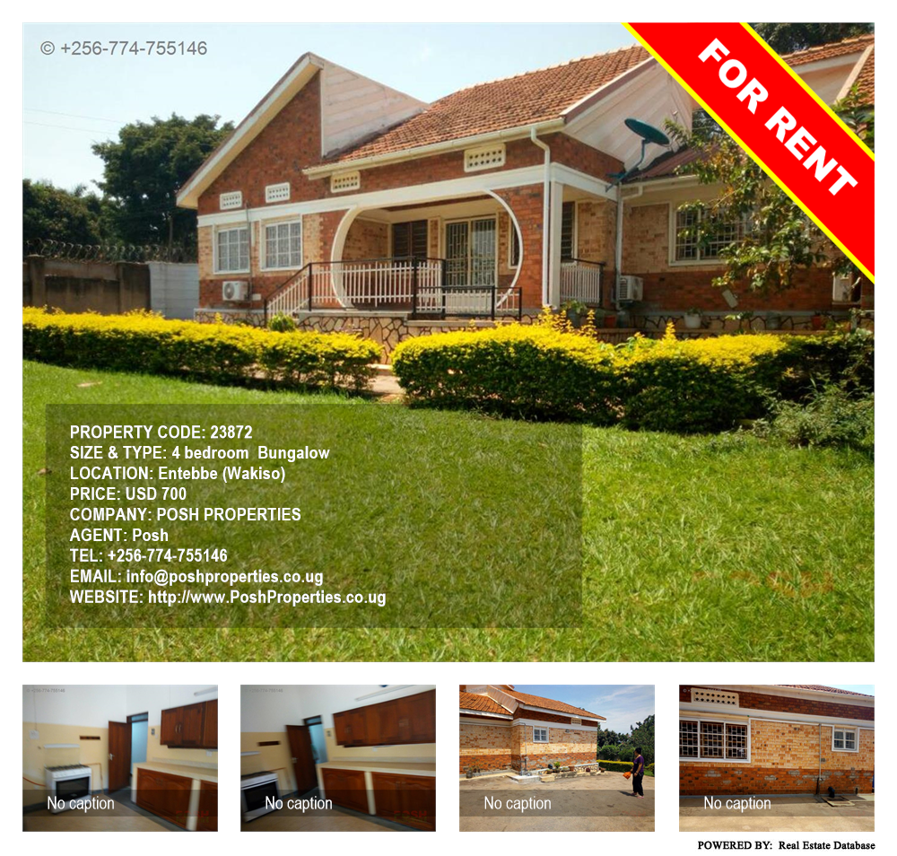 4 bedroom Bungalow  for rent in Entebbe Wakiso Uganda, code: 23872