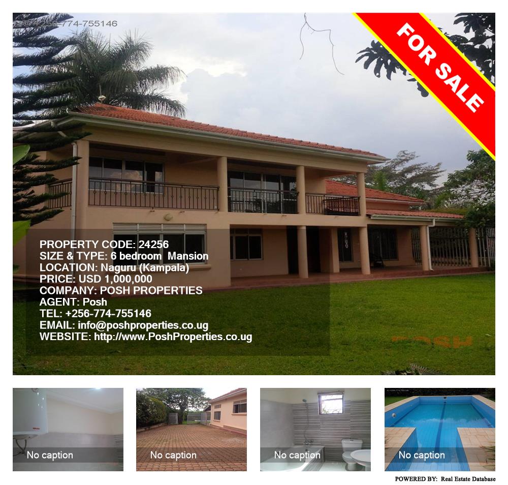 6 bedroom Mansion  for sale in Naguru Kampala Uganda, code: 24256