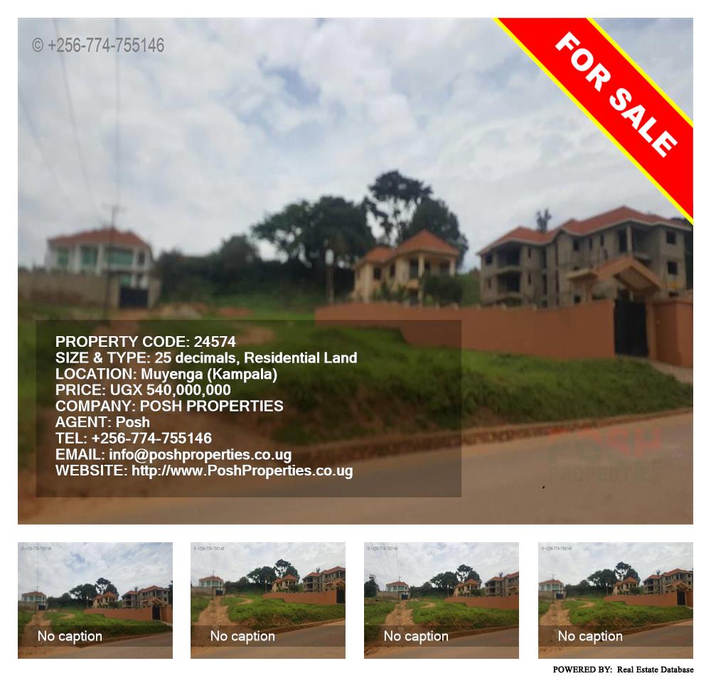 Residential Land  for sale in Muyenga Kampala Uganda, code: 24574