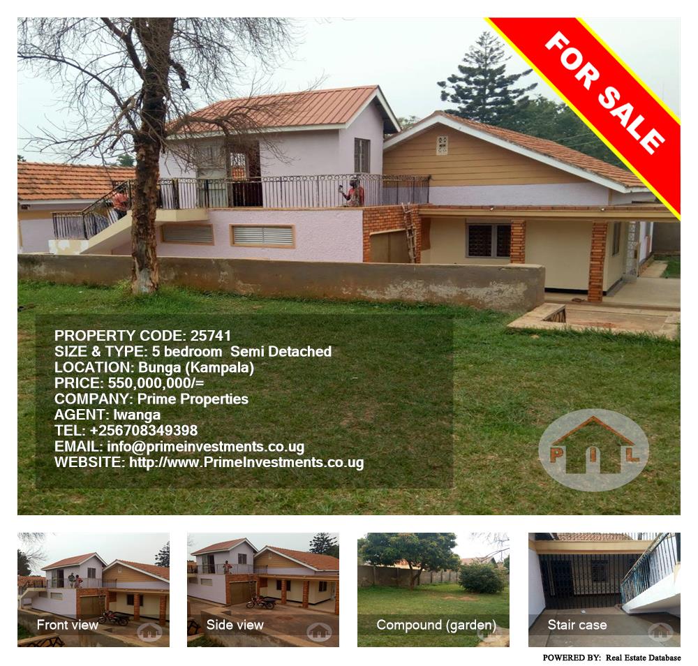 5 bedroom Semi Detached  for sale in Bbunga Kampala Uganda, code: 25741