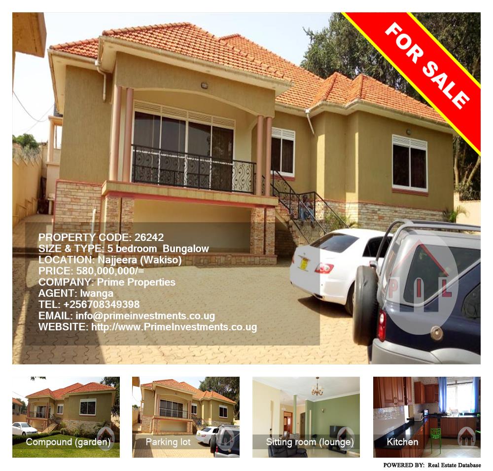 5 bedroom Bungalow  for sale in Najjera Wakiso Uganda, code: 26242