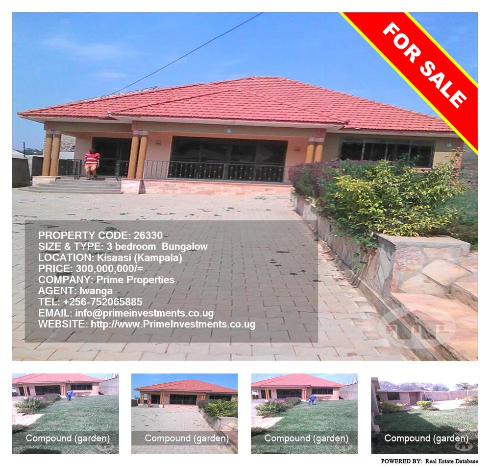 3 bedroom Bungalow  for sale in Kisaasi Kampala Uganda, code: 26330