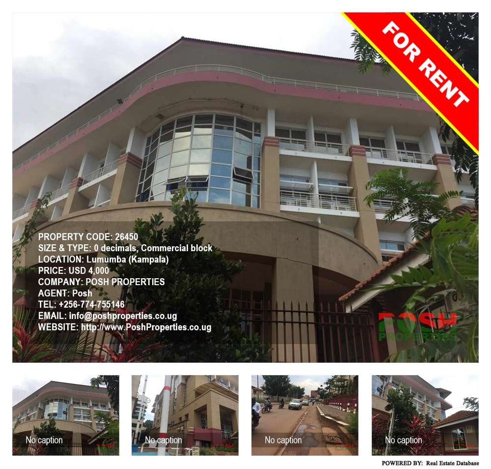 Commercial block  for rent in Lumumba Kampala Uganda, code: 26450