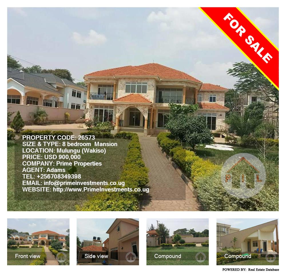 8 bedroom Mansion  for sale in Mulungu Wakiso Uganda, code: 26573