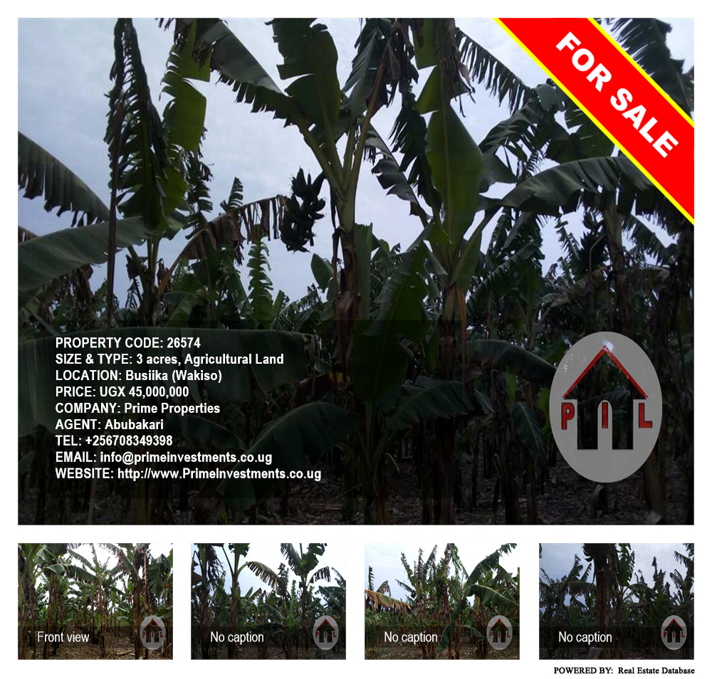 Agricultural Land  for sale in Busiika Wakiso Uganda, code: 26574