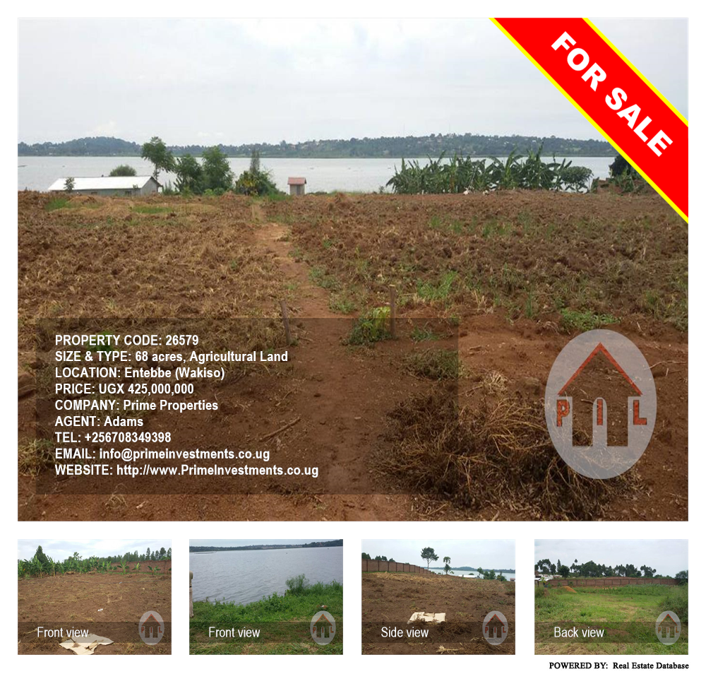 Agricultural Land  for sale in Entebbe Wakiso Uganda, code: 26579