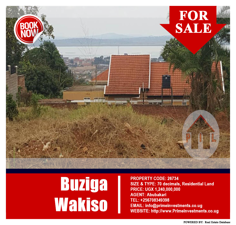 Residential Land  for sale in Buziga Wakiso Uganda, code: 26734