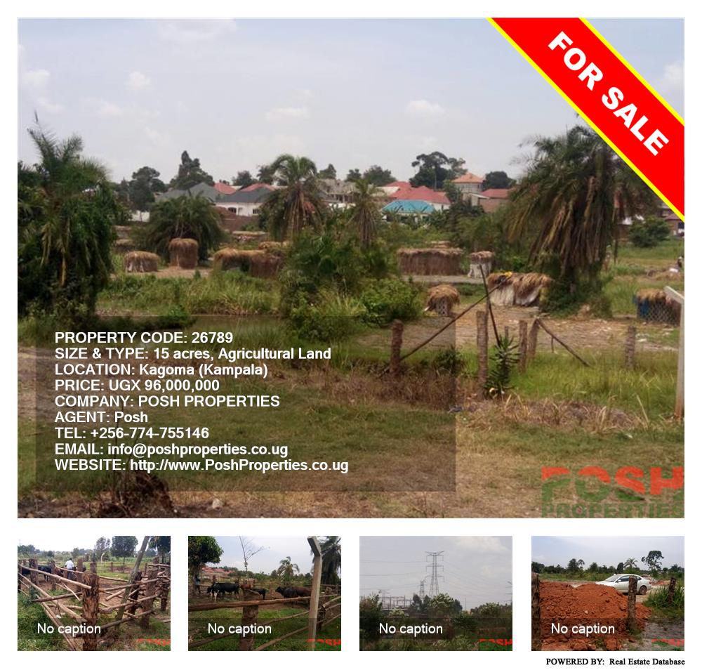 Agricultural Land  for sale in Kagoma Kampala Uganda, code: 26789
