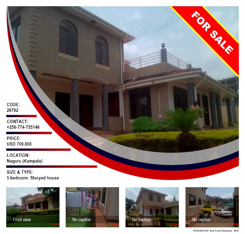 5 bedroom Storeyed house  for sale in Naguru Kampala Uganda, code: 26792