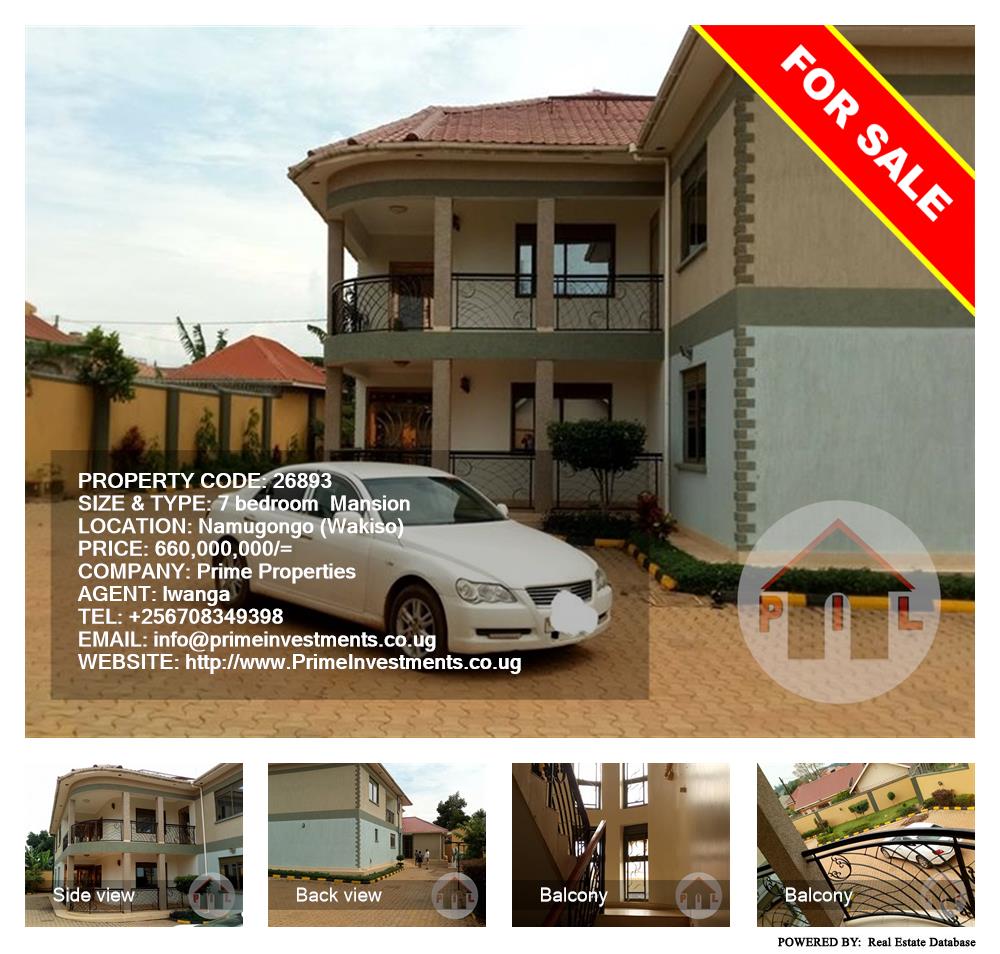 7 bedroom Mansion  for sale in Namugongo Wakiso Uganda, code: 26893