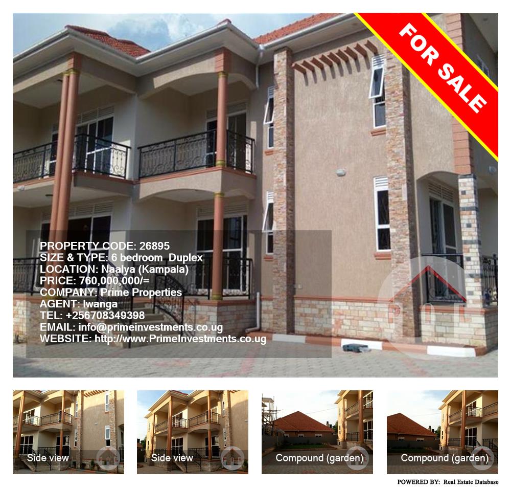 6 bedroom Duplex  for sale in Naalya Kampala Uganda, code: 26895