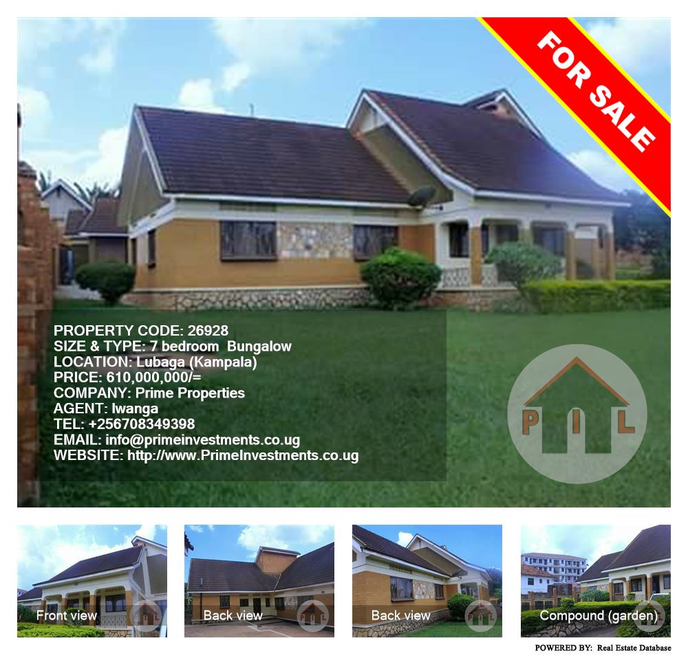 7 bedroom Bungalow  for sale in Lubaga Kampala Uganda, code: 26928