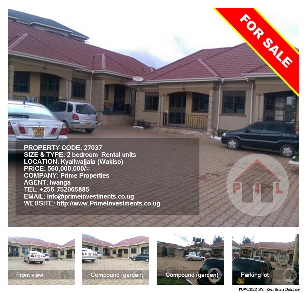 2 bedroom Rental units  for sale in Kyaliwajjala Wakiso Uganda, code: 27037