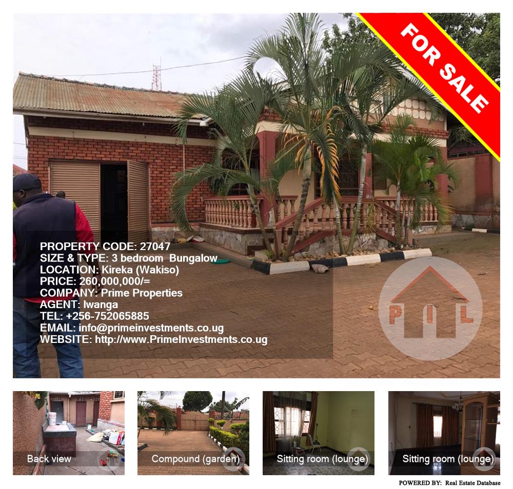 3 bedroom Bungalow  for sale in Kireka Wakiso Uganda, code: 27047