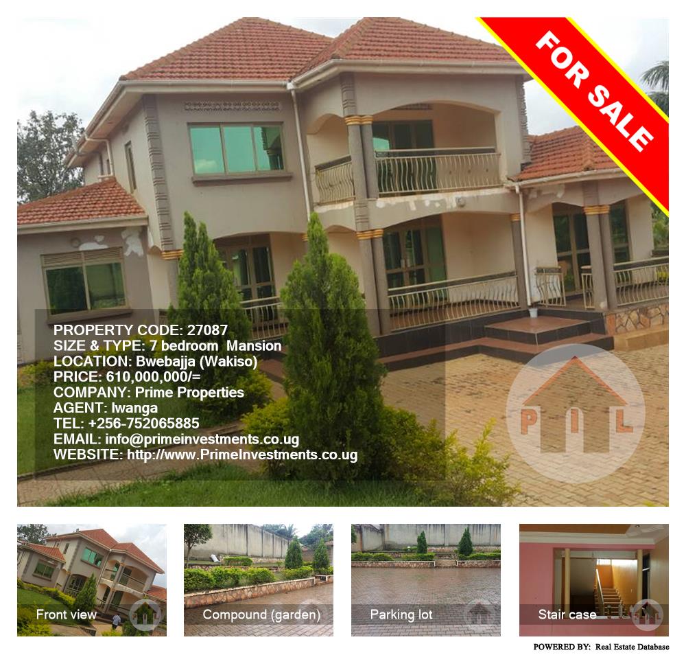 7 bedroom Mansion  for sale in Bwebajja Wakiso Uganda, code: 27087