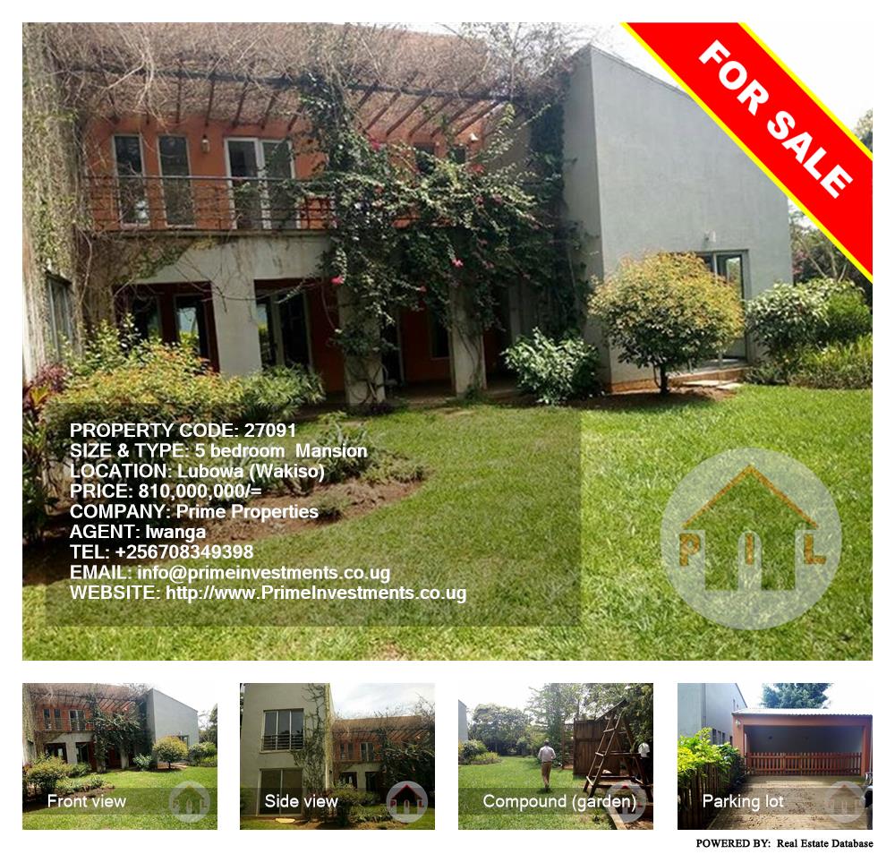 5 bedroom Mansion  for sale in Lubowa Wakiso Uganda, code: 27091