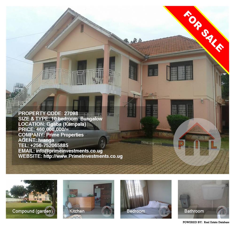 10 bedroom Bungalow  for sale in Ggaba Kampala Uganda, code: 27098