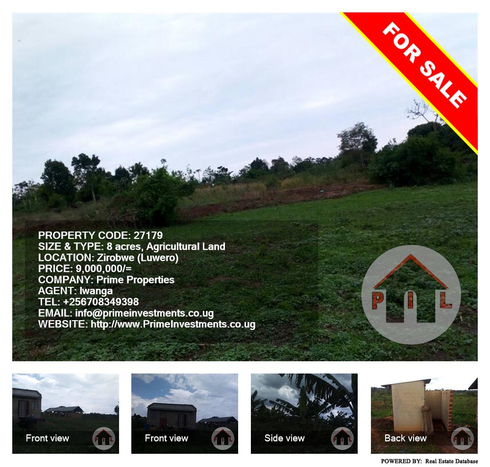 Agricultural Land  for sale in Ziloobwe Luweero Uganda, code: 27179