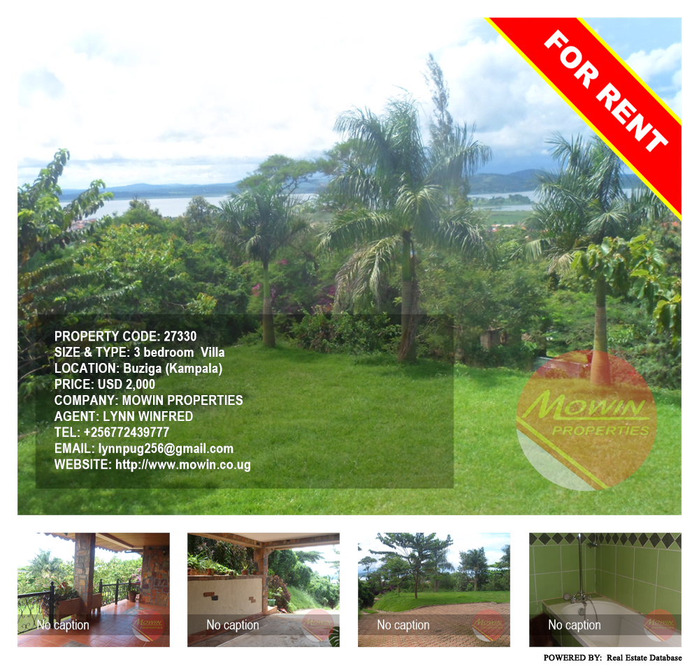 3 bedroom Villa  for rent in Buziga Kampala Uganda, code: 27330