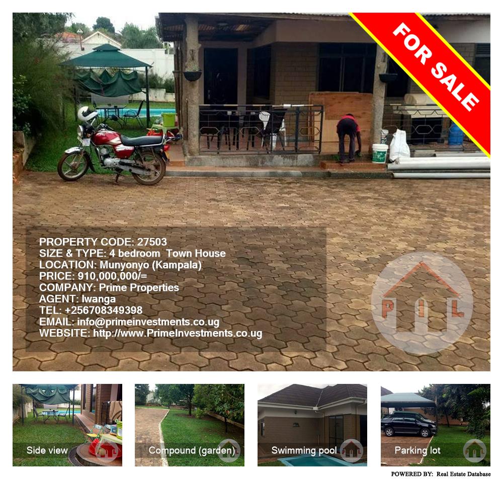 4 bedroom Town House  for sale in Munyonyo Kampala Uganda, code: 27503