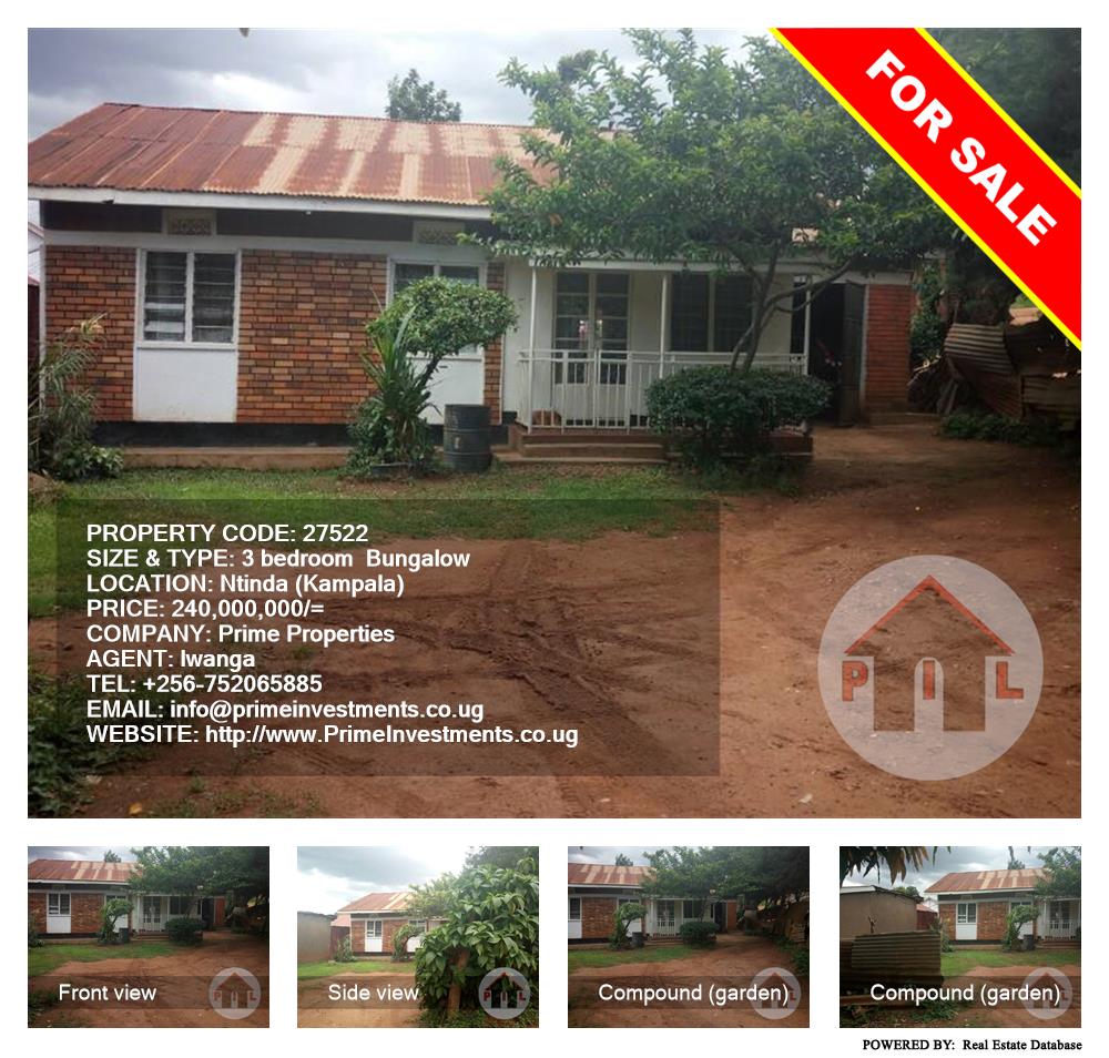 3 bedroom Bungalow  for sale in Ntinda Kampala Uganda, code: 27522