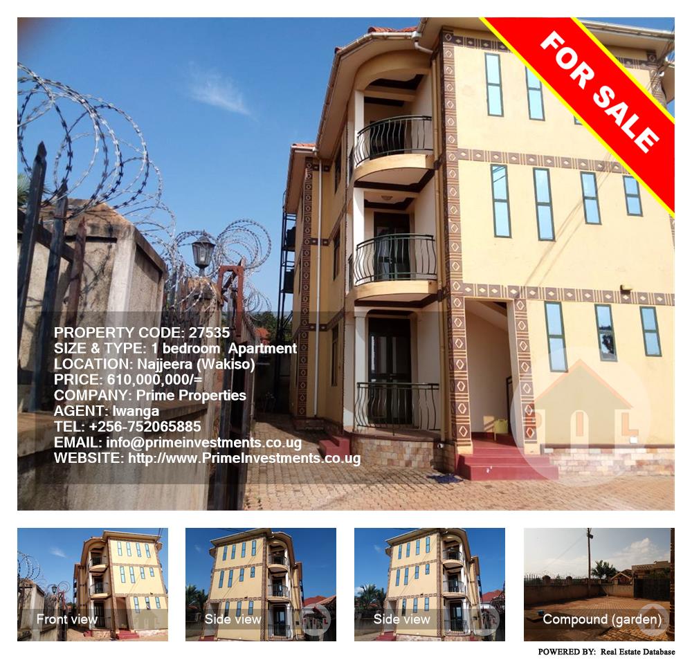 1 bedroom Apartment  for sale in Najjera Wakiso Uganda, code: 27535